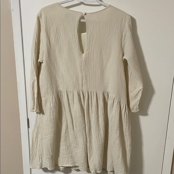Anthropologie Eri & Ali Edira Lace Cream Tunic Dress Size Small - Picture 6 of 10